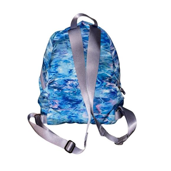 Lululemon Ivivva Girl's Backpack Blue Water Tie Dye Print - Picture 2 of 7